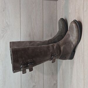 Born Women Leather Riding Boots moto shoes sz 8